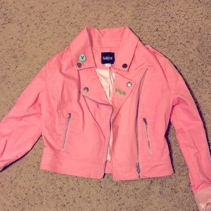 Bubblegum pink vintage jacket. Size small.